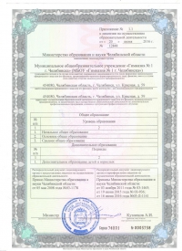 Приложение к лицензии